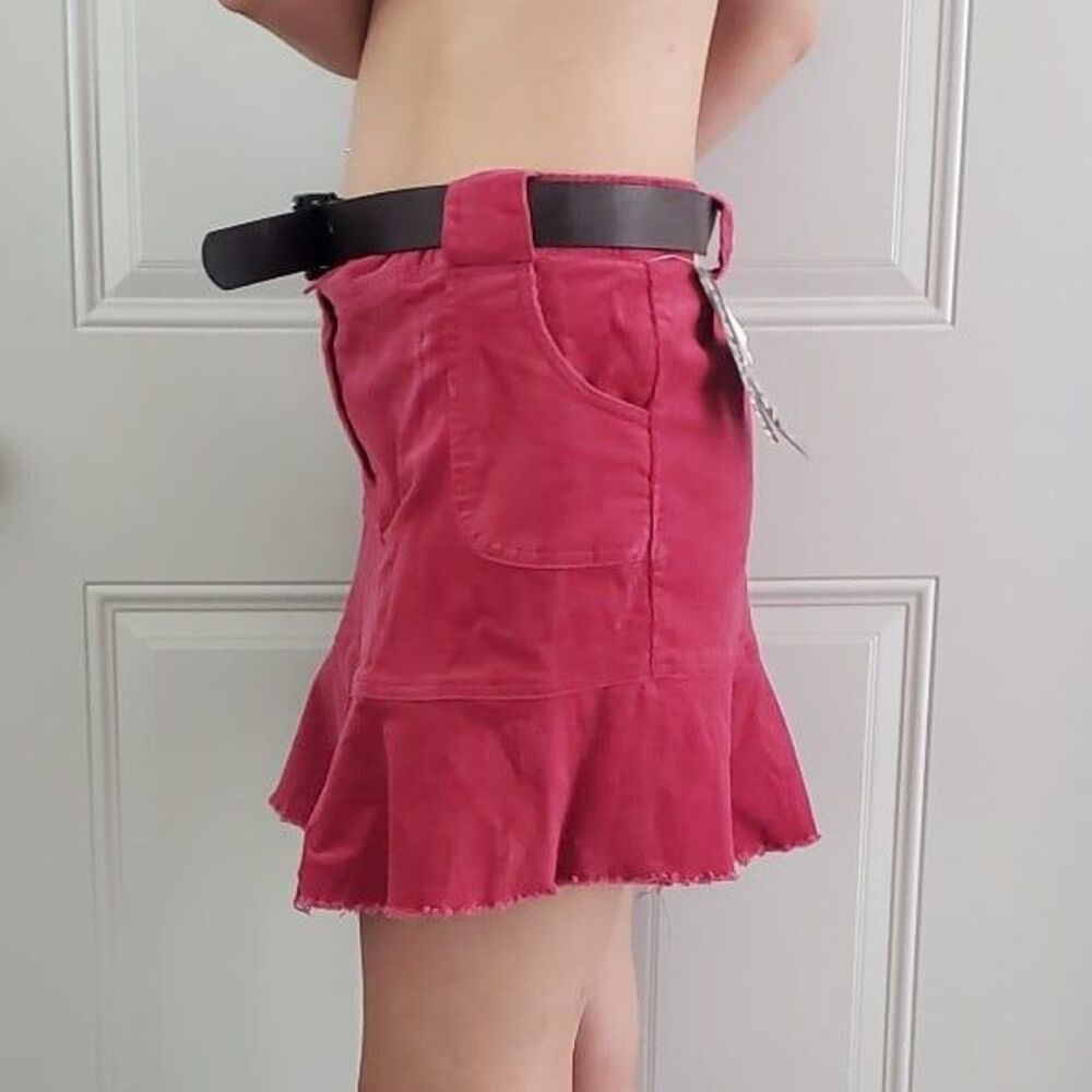 Y2K‎ Deadstock Pink Corduroy Miniskirt - Picture 2 of 5